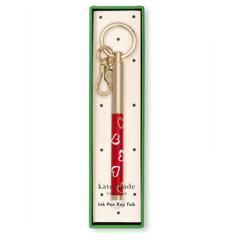 Kate Spade Brushstroke Hearts Stylus Tip Pen NWT